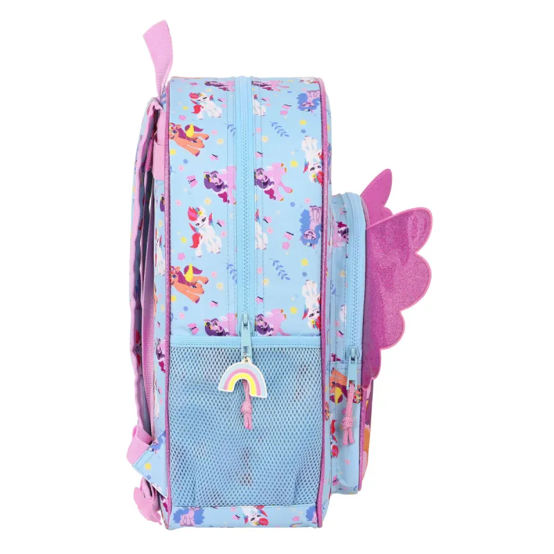Школьный рюкзак My Little Pony Wild & free Синий Розовый 33 x 42 x 14 cm